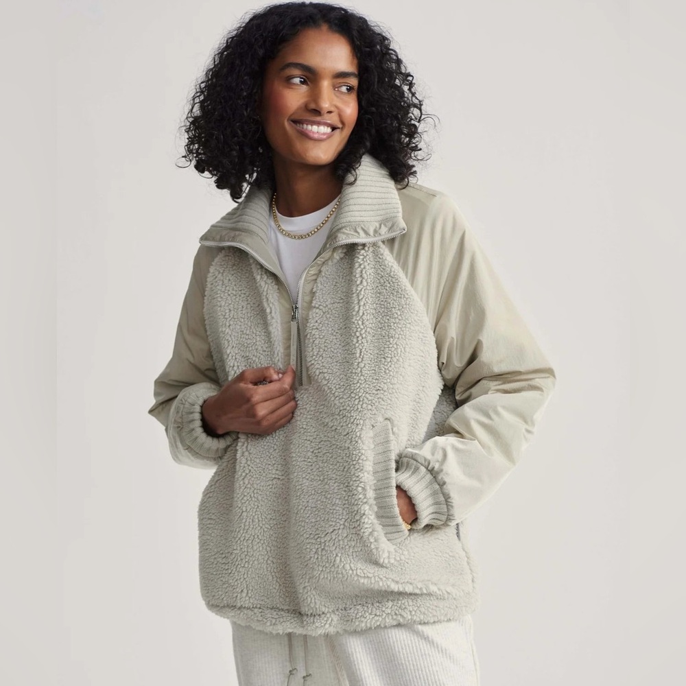 Varley Denee Sherpa Teddy Half Zip